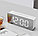 Настольные зеркальные LED-часы YQ-719 (часы, будильник, термометр, календарь), фото 6