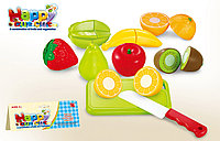 Игровой набор продуктов фрукты овощи на липучках, арт. 666-11