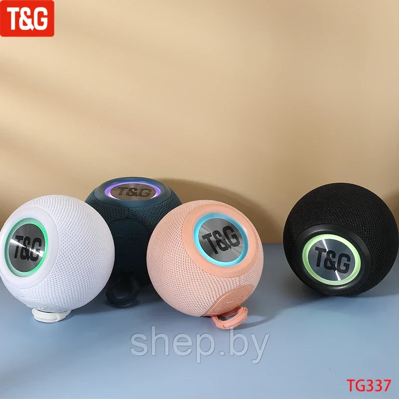 Портативная колонка T&G TG-337 Цвет : синий, черный, розовый, белый - фото 6 - id-p197806671