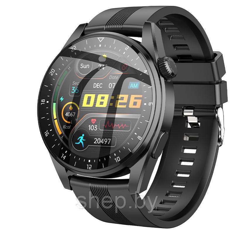Умные мужские электронные наручные часы Hoco Y9 Smart Watch - фото 1 - id-p197806690