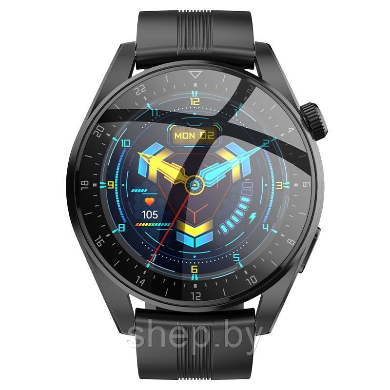 Умные мужские электронные наручные часы Hoco Y9 Smart Watch - фото 2 - id-p197806690