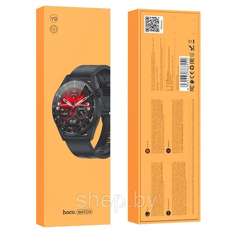 Умные мужские электронные наручные часы Hoco Y9 Smart Watch - фото 6 - id-p197806690