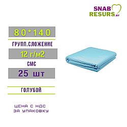 Простыни 80*140 спанбонд, 12г/м2, 25шт