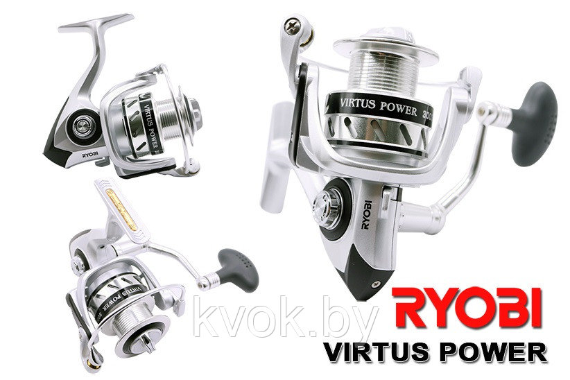 Катушка безынерционная Ryobi Virtus Power 3000 (6+1 подш.) - фото 9 - id-p197803044