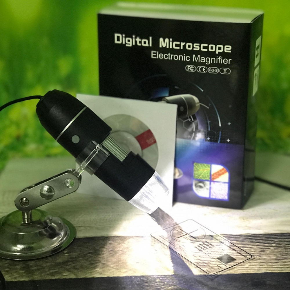 Цифровой USB-микроскоп Digital microscope electronic magnifier (4-х кратный ZOOM, с регулировкой 50-1600) - фото 2 - id-p104106551