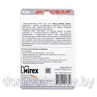 Флешка Mirex SWIVEL WHITE, 4 Гб, USB2.0, чт до 25 Мб/с, зап до 15 Мб/с, белая, фото 5