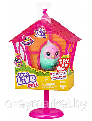 Интерактивная птичка в скворечнике Little Live Pets Твитти-Пеппи 26103, фото 3