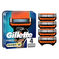 Gillette Fusion 5 Proglide Power 4 шт. Мужские сменные кассеты / лезвия для бритья