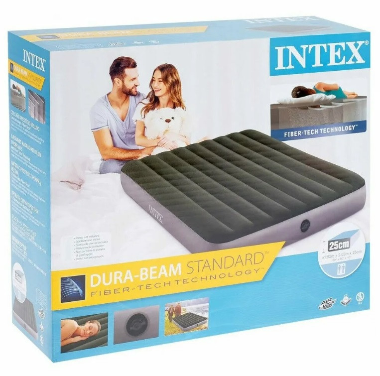 Надувной матрас Intex 64109 Prestige Downy Bed 152х203х25 см - фото 2 - id-p197814439