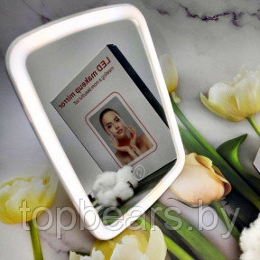 Зеркало косметическое настольное с LED - подсветкой (3 светорежима) Makeup Mirror - фото 1 - id-p195602279