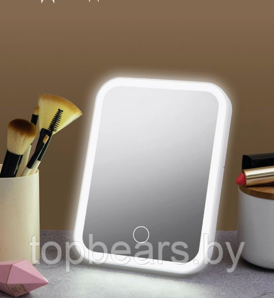 Зеркало косметическое настольное с LED - подсветкой (3 светорежима) Makeup Mirror - фото 4 - id-p195602279