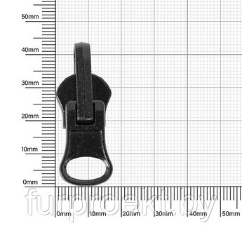 Бегунок №10  322 черн на витую молнию №818 перекидной 11,69 X