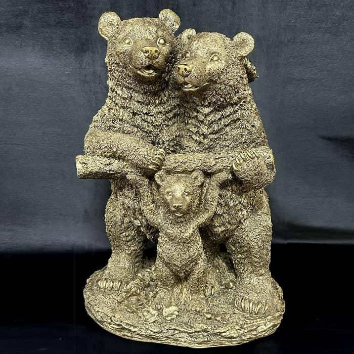 Фигура/статуэтка из полистоуна «Семья медведей» H-47 см. - фото 4 - id-p197815168