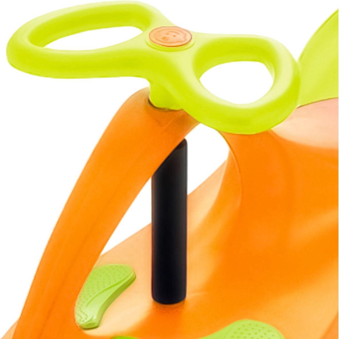Машинка детская с полиуретановыми колесами салатово-оранжевая БИБИКАР - фото 2 - id-p179833294