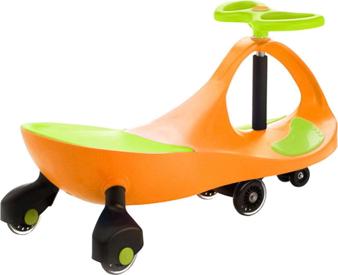 Машинка детская с полиуретановыми колесами салатово-оранжевая БИБИКАР - фото 3 - id-p179833294