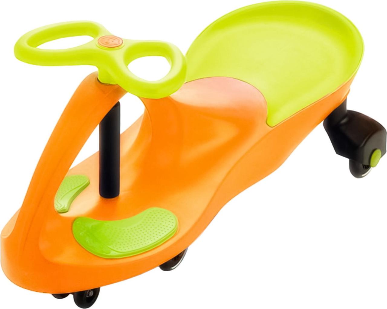 Машинка детская с полиуретановыми колесами салатово-оранжевая БИБИКАР - фото 4 - id-p179833294