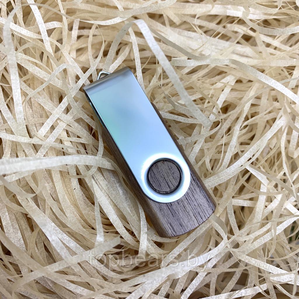 USB накопитель (флешка) Twist wood дерево/металл/раскладной корпус, 16 Гб - фото 2 - id-p197820101