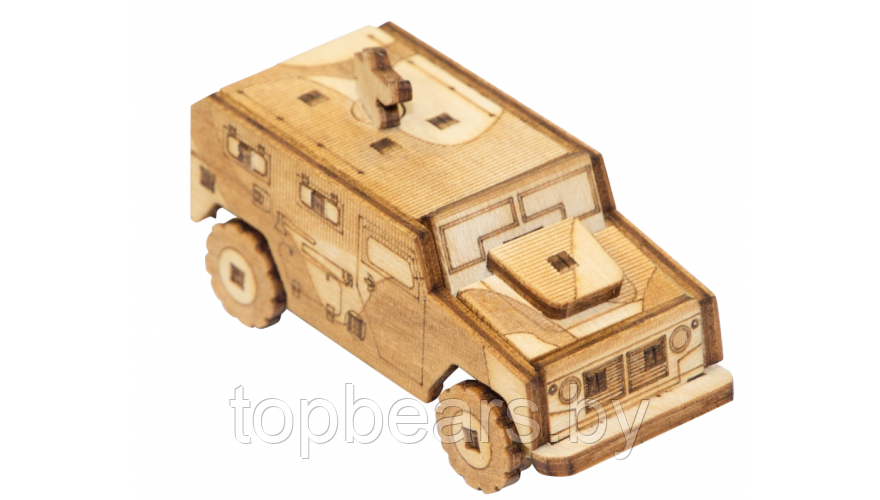 Деревянный конструктор (сборка без клея) Машина UNIT CAR UNIWOOD - фото 8 - id-p197820127