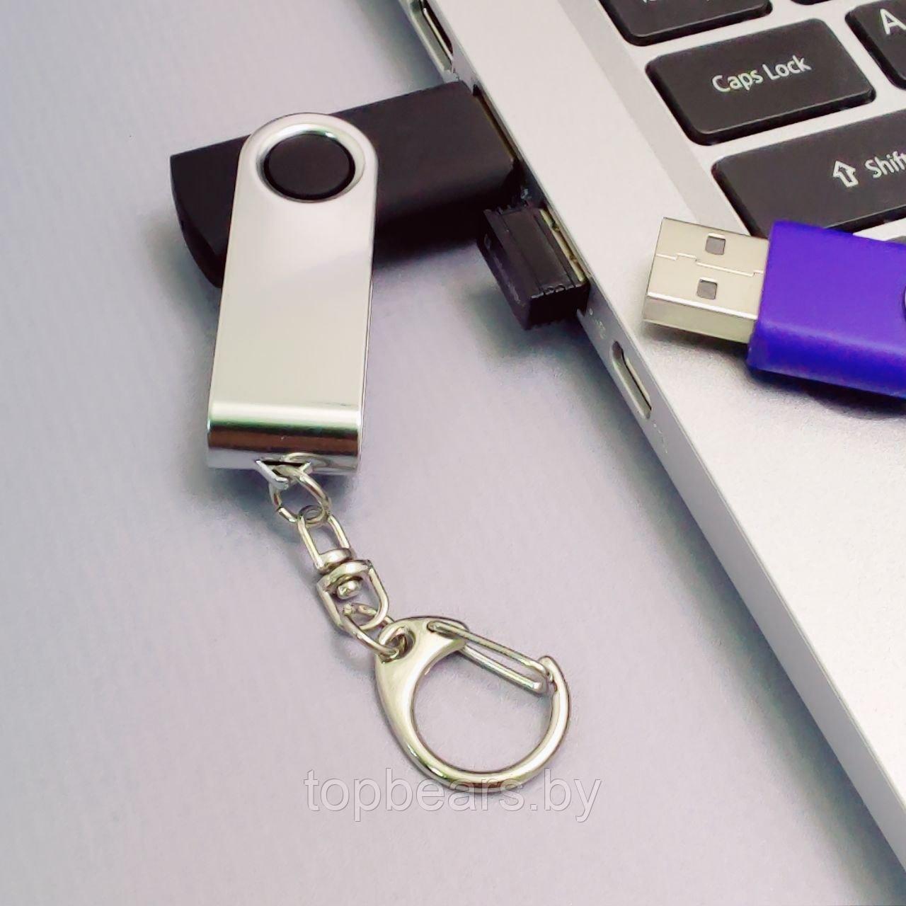 USB накопитель с брелком (флешка) Twist , 32 Гб. Черная - фото 9 - id-p197820153