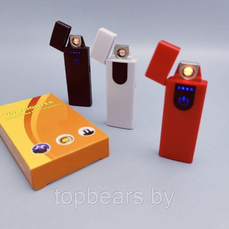 Зажигалка USB пьезозажигалка USB LIGHTER (беспламенная, перезаряжаемая). Черная - фото 2 - id-p197820754