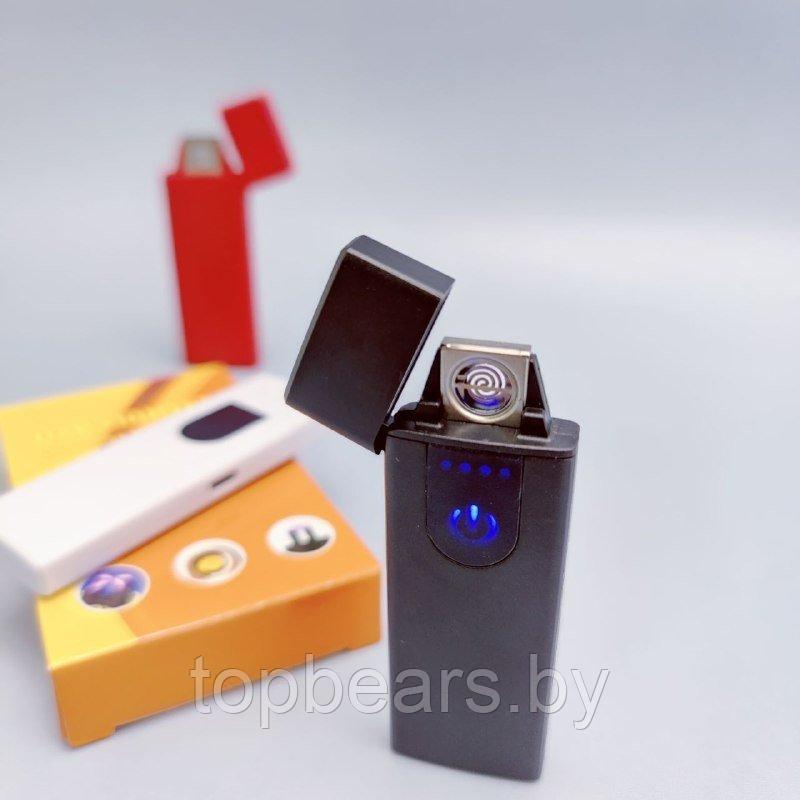 Зажигалка USB пьезозажигалка USB LIGHTER (беспламенная, перезаряжаемая). Черная - фото 4 - id-p197820754