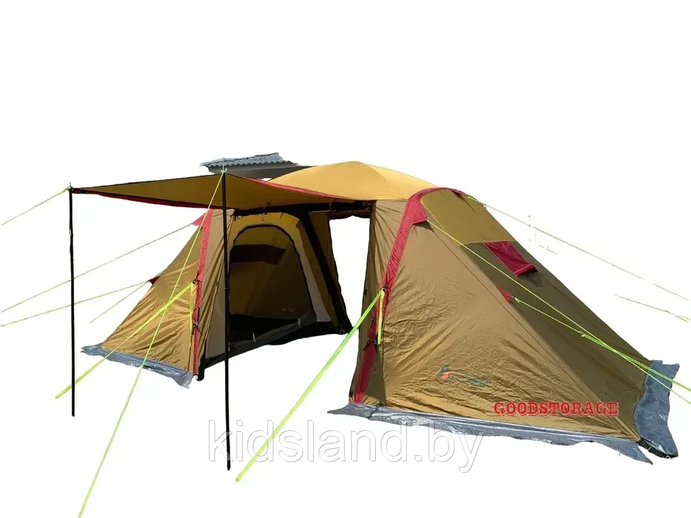 Четырехместная палатка MirCamping (конструкция надувного каркаса)