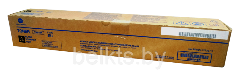 Картридж для Konica Minolta ACCURIOPRESS C 3070/3080 TN-619K/A3VX155 Black (ОРИГ)