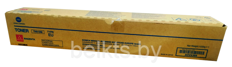 Картридж для Konica Minolta ACCURIOPRESS C 3070/3080 TN-619M/A3VX355 Magenta (ОРИГ) - фото 1 - id-p197204922