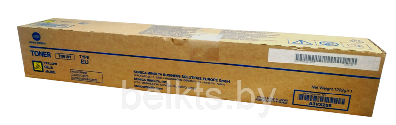 Картридж для Konica Minolta ACCURIOPRESS C 3070/3080 TN-619Y/A3VX255 Yellow (ОРИГ)
