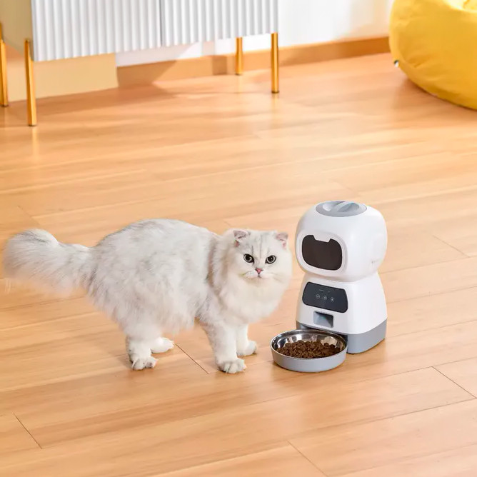 Умная автоматическая кормушка для котов и собак Elf Automatic Pet feeder с Wi-Fi и управлением через телефон - фото 6 - id-p197845899