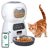 Умная автоматическая кормушка для котов и собак Elf Automatic Pet feeder с Wi-Fi и управлением через телефон, фото 7