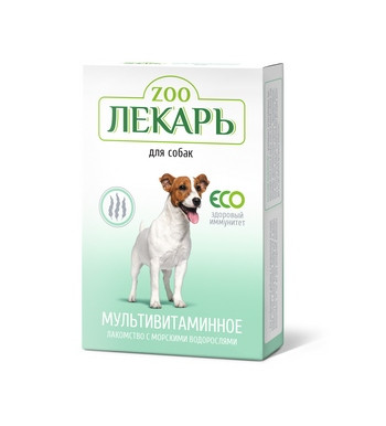 ЭКО ZOOЛЕКАРЬ мультивитаминное лакомство для собак «Здоровый иммунитет»