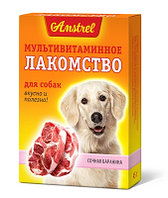 Amstrel мультивитаминное лакомство для собак со вкусом сочной баранины