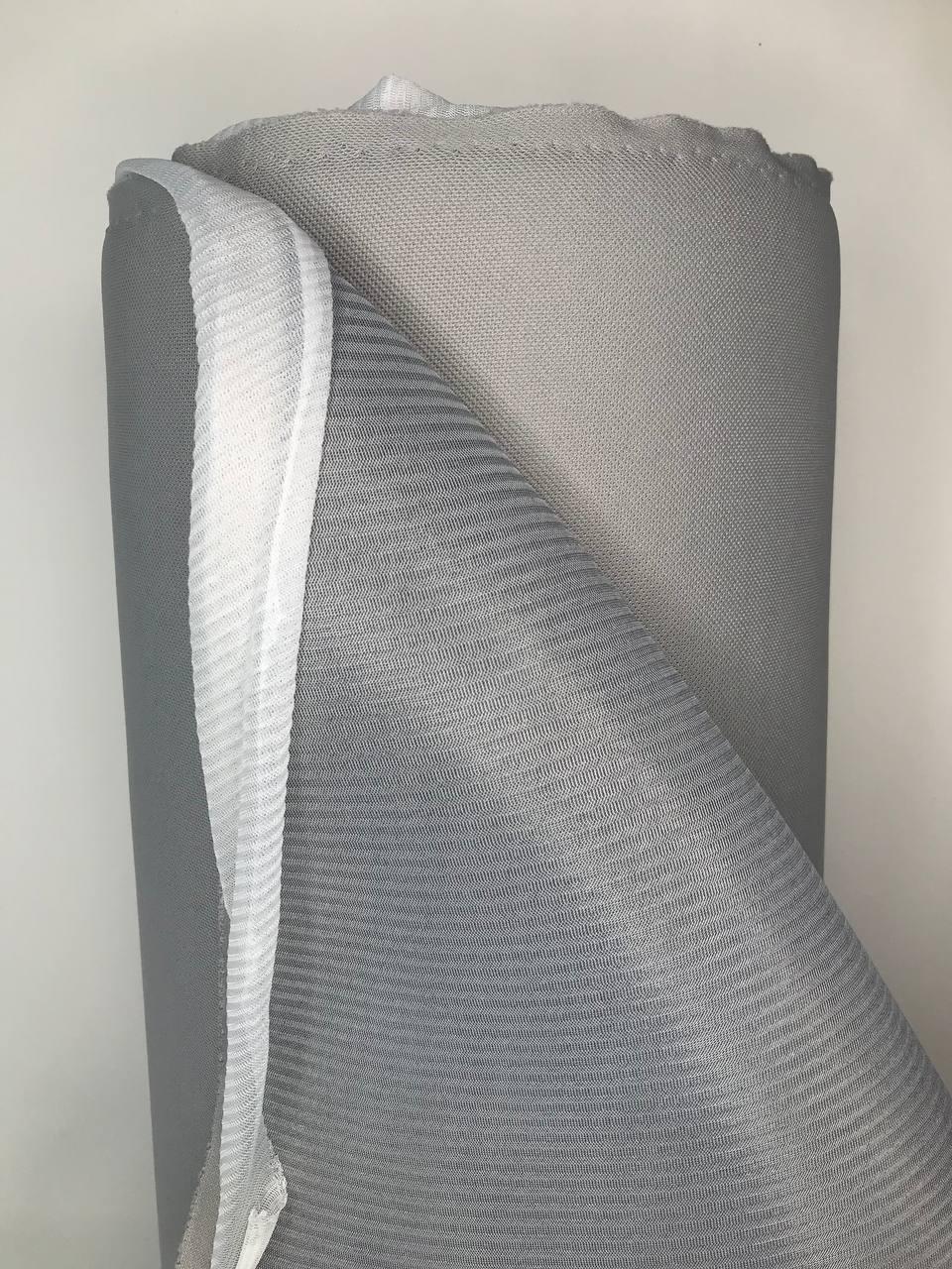Потолочная ткань сетка на 3 мм поролоне Германия (цвет светло-серый) - фото 1 - id-p197846508