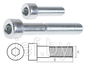 Винт м6х40 мм с внутренним шестигранником цинк 8.8 DIN 912 5 кг STARFIX SMV1-31744-5