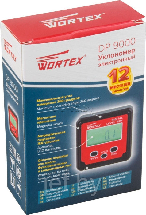 Уклономер электронный DP 9000 WORTEX 323008 - фото 5 - id-p197851982