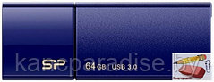 Флеш-накопитель Silicon Power (USB Flash Drive), 64 Gb, UFD 3.0, Blaze B05, Deep Blue, арт.SP064GBUF