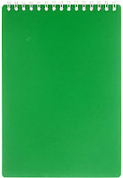 Блокнот на гребне «Апплика» 135*195 мм, 50 л., клетка, зеленый