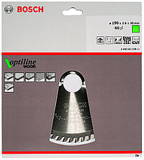 Диск пильный 190х30 мм 60 зубьев BOSCH 2608641188, фото 2