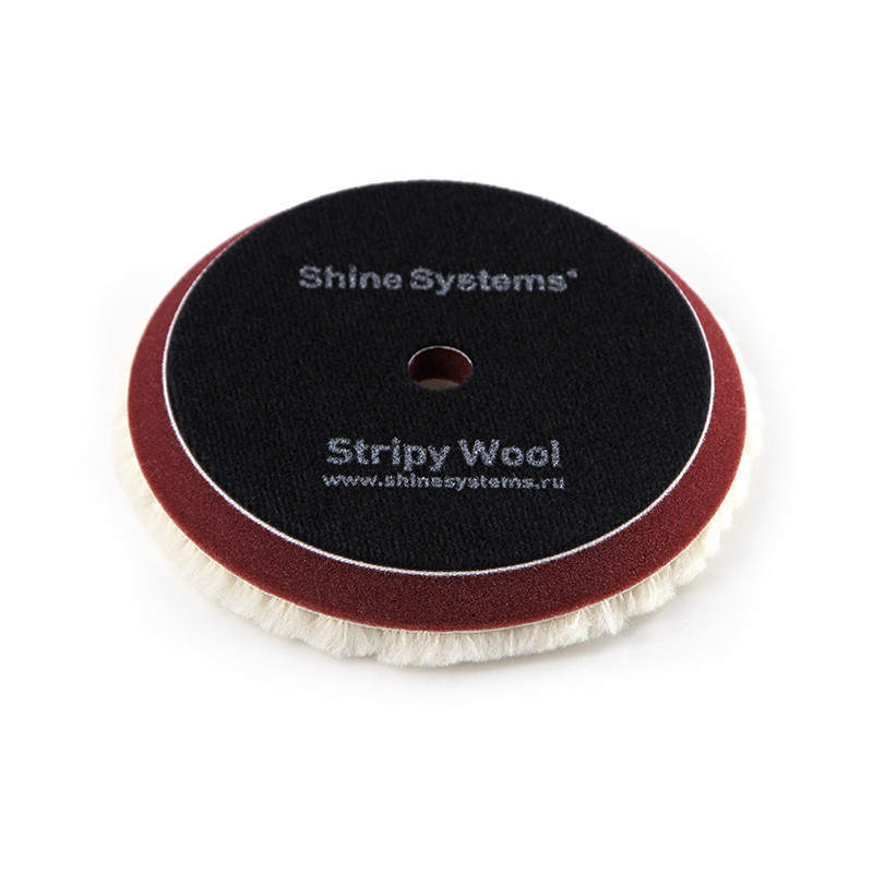 Stripy Wool Pad - Полировальный круг из стриженого меха | Shine Systems | 130мм - фото 2 - id-p177905500