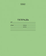 Тетрадь 12л А5 клетка крупная обл. зелёная