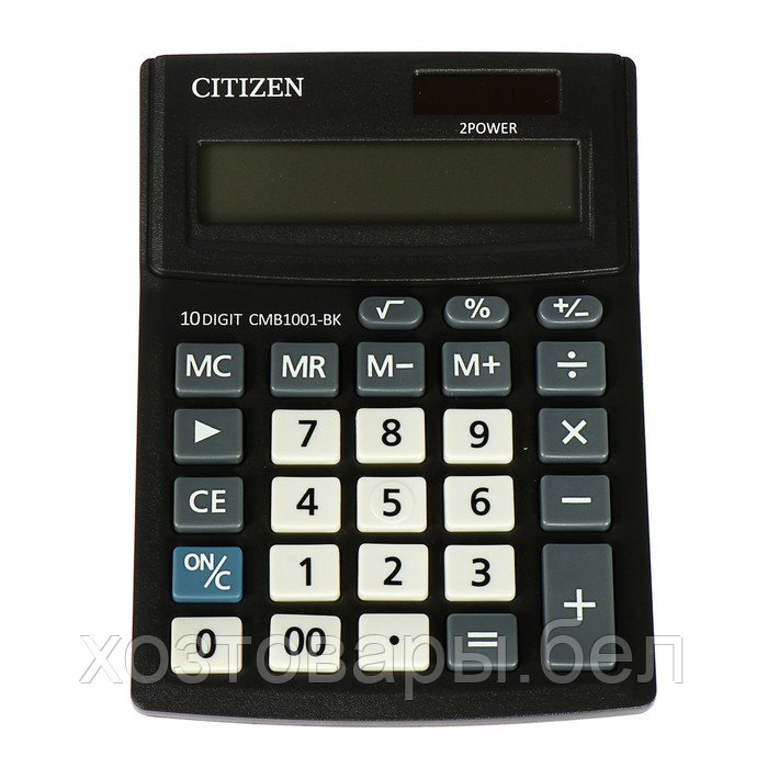 Калькулятор настольный Citizen 10-разр 103*138*24мм, 2-е питание, черн CMB1001BK - фото 2 - id-p197858662