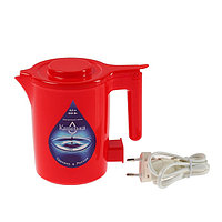 Чайник-мини 0,5л электрический "Капелька", пластик 600 Вт, красный