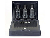 Мужской подарочный набор Christian Dior Sauvage 3 по 30ml (PREMIUM)