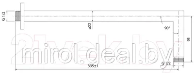 Душевой кронштейн Iddis 001SB33i61 - фото 4 - id-p197864187