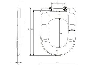 Сиденье для унитаза ELITE AV ENGINEERING AVWHR209C