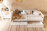 Кровать с бортиком "Эльза" (70х140, 80х160, 80х180 см) Массива сосны, фото 2