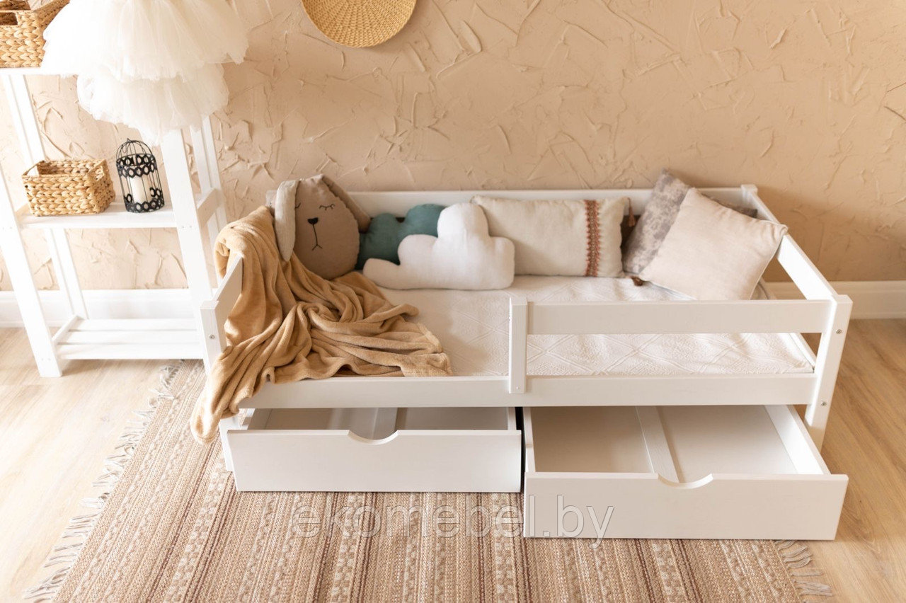 Кровать с ящиками "Эльза" (70х140, 80х160, 80х180 см) Массива сосны