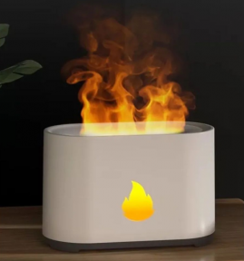 Аромадиффузор - ночник с эффектом пламени Flame Humidifier SL-168 с пультом ДУ Белый - фото 1 - id-p197868500