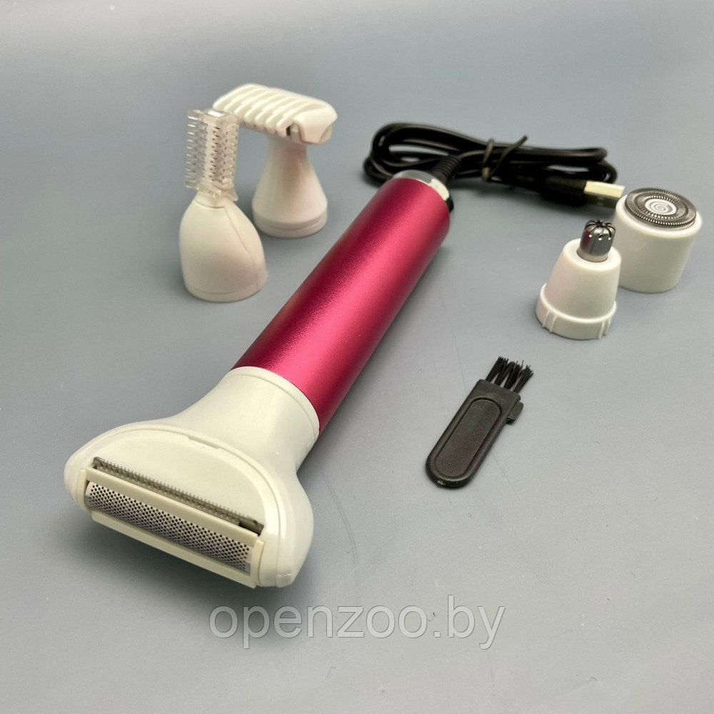 Женский набор для удаления волос Life 5 в 1 Portable Mini Shaver XD-3011 (триммер, эпилятор, бритва, уход за - фото 3 - id-p169976907